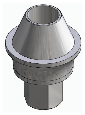 BIONIKA BIOPLANT, Multi-unit fej, egyenes, átmenőcsavaros, pozicionált, LT2.7, széles