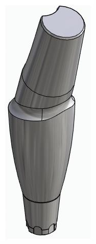 BIONIKA CX, Anatómiai fej, ferde, 15°, pozicionált, A-típus