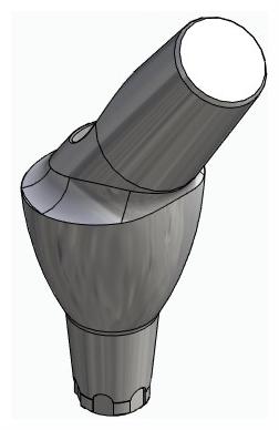 BIONIKA CX, Anatómiai fej, ferde, 35°, pozicionált, A-típus
