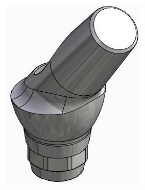 BIONIKA ST, Anatómiai fej, ferde, 35°, pozicionált, A-típus
