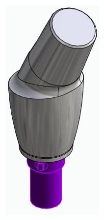 CORTILOG PCL, Anatómiai fej, ferde, 25°, pozicionált, A-típus