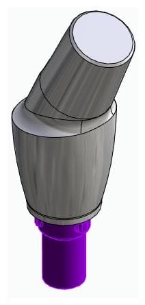 CORTILOG PCL, Anatómiai fej, ferde, 25°, pozicionált, B-típus