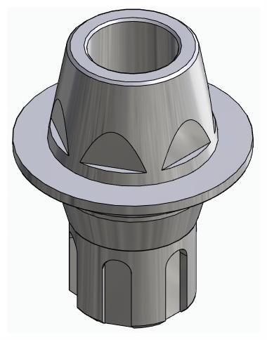 SCANDREA, Multi-unit fej, egyenes, átmenőcsavaros, pozicionált, LT2.7, keskeny