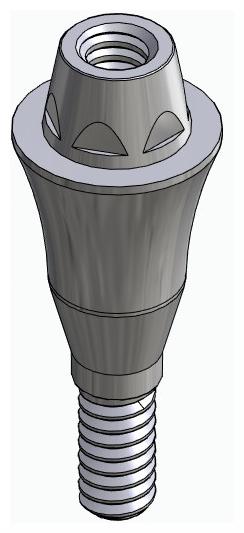 SCANDREA, Multi-unit fej, egyenes, becsavarható, LT2.7, keskeny, M1.6
