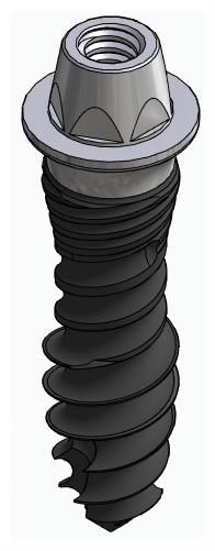 HYBRID, Implantátum, mini, multi-unit fejű, LT2.7, keskeny