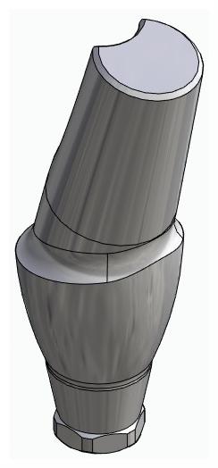 IMPLIE, Anatómiai fej, ferde, 15°, pozicionált, B-típus