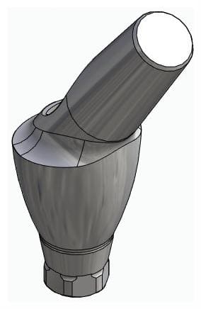 IMPLIE, Anatómiai fej, ferde, 35°, pozicionált, B-típus