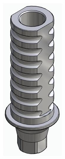 BIONIKA IMPLIE, Ideiglenes fej, implant szintű, pozicionált
