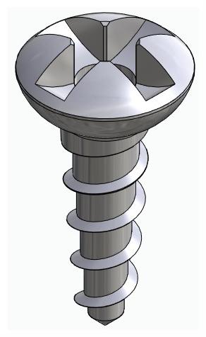 BIONIKA, Kereszthornyos, kúpos csavar