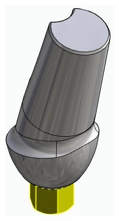 BIONIKA BIOLEVEL, Anatómiai fej, ferde, 15°, pozicionált, A-típus