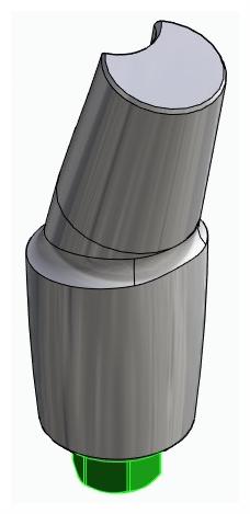 BIONIKA BIOLEVEL, Anatómiai fej, ferde, 15°, pozicionált, A-típus