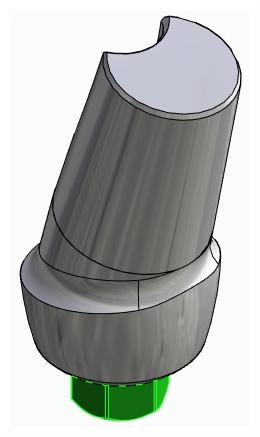 BIONIKA BIOLEVEL, Anatómiai fej, ferde, 15°, pozicionált, B-típus