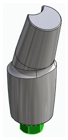 BIONIKA BIOLEVEL, Anatómiai fej, ferde, 15°, pozicionált, B-típus