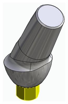 BIONIKA BIOLEVEL, Anatómiai fej, ferde, 25°, pozicionált, B-típus