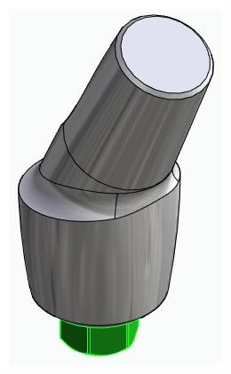 BIONIKA BIOLEVEL, Anatómiai fej, ferde, 25°, pozicionált, B-típus