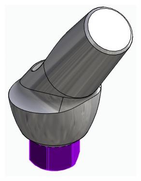 BIONIKA BIOLEVEL, Anatómiai fej, ferde, 35°, pozicionált, B-típus