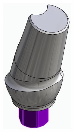 BIONIKA BIOPLANT, Anatómiai fej, ferde, 15°, pozicionált, A-típus