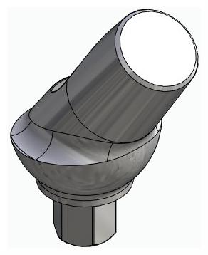 BIONIKA BIOPLANT, Anatómiai fej, ferde, 35°, pozicionált, A-típus