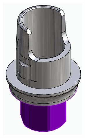 BIONIKA BIOPLANT, Flexi bázis, implant szintű, pozicionált, A-típus