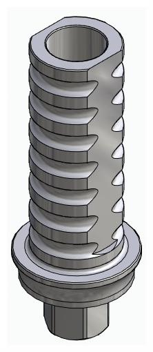 BIONIKA BIOPLANT, Ideiglenes fej, implant szintű, pozicionált