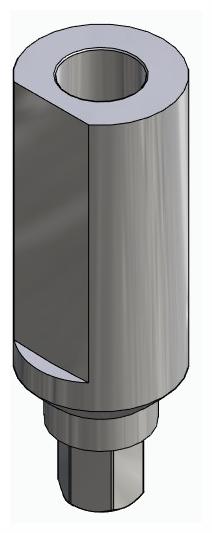 BIONIKA BIOPLANT, Scanbody fej, átmenőcsavaros, pozicionált