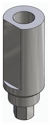 BIONIKA BIOPLANT, Scanbody fej, átmenőcsavaros, pozicionált