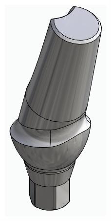 BIONIKA CORTICAL, Anatómiai fej, ferde, 15°, pozicionált, A-típus