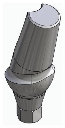 BIONIKA CORTICAL, Anatómiai fej, ferde, 15°, pozicionált, A-típus