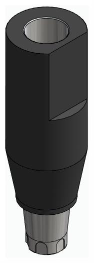 BIONIKA CX, Scanbody fej, átmenőcsavaros, pozicionált, keskeny