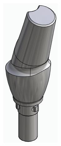 CORTILOG PCL, Anatómiai fej, ferde, 15°, pozicionált, B-típus