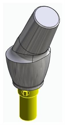 CORTILOG PCL, Anatómiai fej, ferde, 25°, pozicionált, A-típus