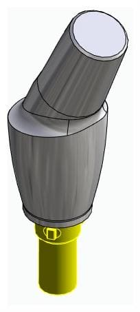 CORTILOG PCL, Anatómiai fej, ferde, 25°, pozicionált, A-típus