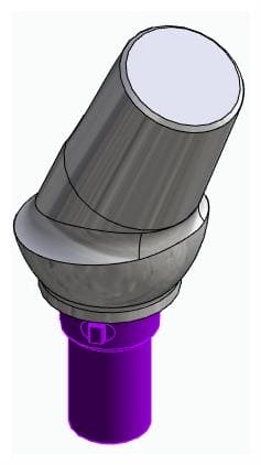 CORTILOG PCL, Anatómiai fej, ferde, 25°, pozicionált, A-típus