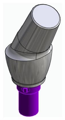 CORTILOG PCL, Anatómiai fej, ferde, 25°, pozicionált, A-típus