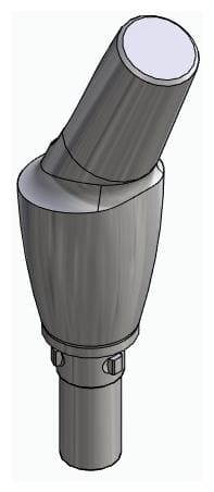 CORTILOG PCL, Anatómiai fej, ferde, 25°, pozicionált, B-típus