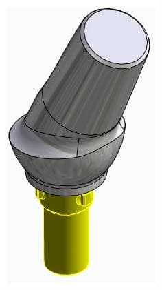 CORTILOG PCL, Anatómiai fej, ferde, 25°, pozicionált, B-típus