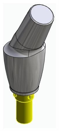 CORTILOG PCL, Anatómiai fej, ferde, 25°, pozicionált, B-típus