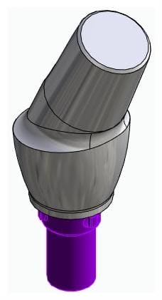 CORTILOG PCL, Anatómiai fej, ferde, 25°, pozicionált, B-típus