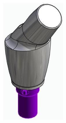 CORTILOG PCL, Anatómiai fej, ferde, 35°, pozicionált, A-típus