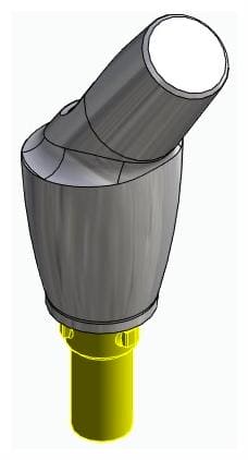 CORTILOG PCL, Anatómiai fej, ferde, 35°, pozicionált, B-típus