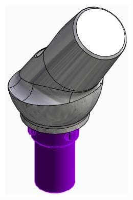 CORTILOG PCL, Anatómiai fej, ferde, 35°, pozicionált, B-típus