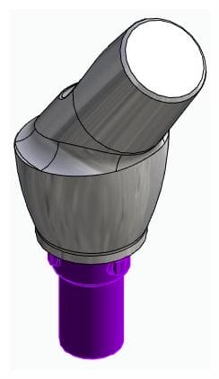 CORTILOG PCL, Anatómiai fej, ferde, 35°, pozicionált, B-típus