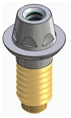 CORTILOG PCL, Multi-unit fej, egyenes, becsavarható, LT2.7, keskeny, M1.6