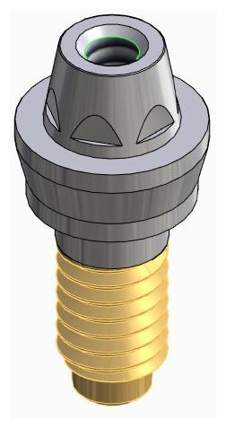 CORTILOG PCL, Multi-unit fej, egyenes, becsavarható, LT2.7, keskeny, M1.6