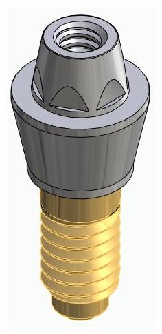 CORTILOG PCL, Multi-unit fej, egyenes, becsavarható, LT2.7, keskeny, M1.6