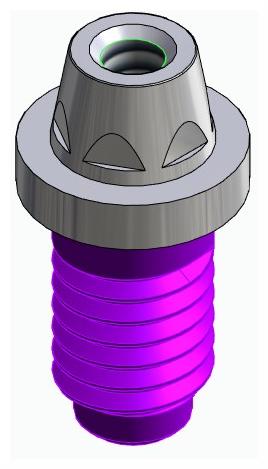 CORTILOG PCL, Multi-unit fej, egyenes, becsavarható, LT2.7, keskeny, M1.6