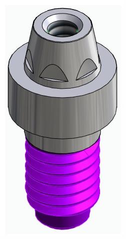 CORTILOG PCL, Multi-unit fej, egyenes, becsavarható, LT2.7, keskeny, M1.6