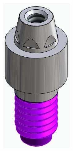 CORTILOG PCL, Multi-unit fej, egyenes, becsavarható, LT2.7, keskeny, M1.6