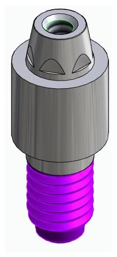 CORTILOG PCL, Multi-unit fej, egyenes, becsavarható, LT2.7, keskeny, M1.6