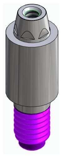 CORTILOG PCL, Multi-unit fej, egyenes, becsavarható, LT2.7, keskeny, M1.6